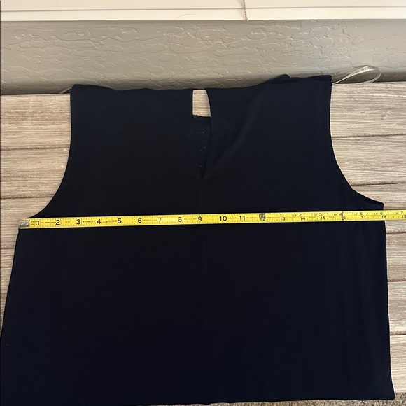 Pale Sky Navy Embroidered Sleeveless Blouse Small Boho Flowy Top - Picture 9 of 9